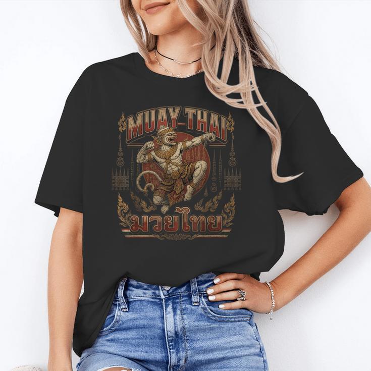 Muay Thai Power Vintage Thai Boxing Warrior Fighter Monkey Unisex T-Shirt Muay Thai Power Vintage Thai Boxing Warrior Fighter Monkey Unisex T-Shirt