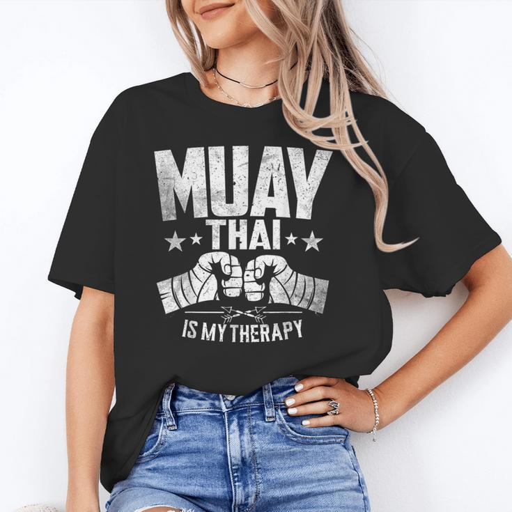Muay Thai Is My Therapy Muay Thai Lovers Muay Thai Unisex T-Shirt