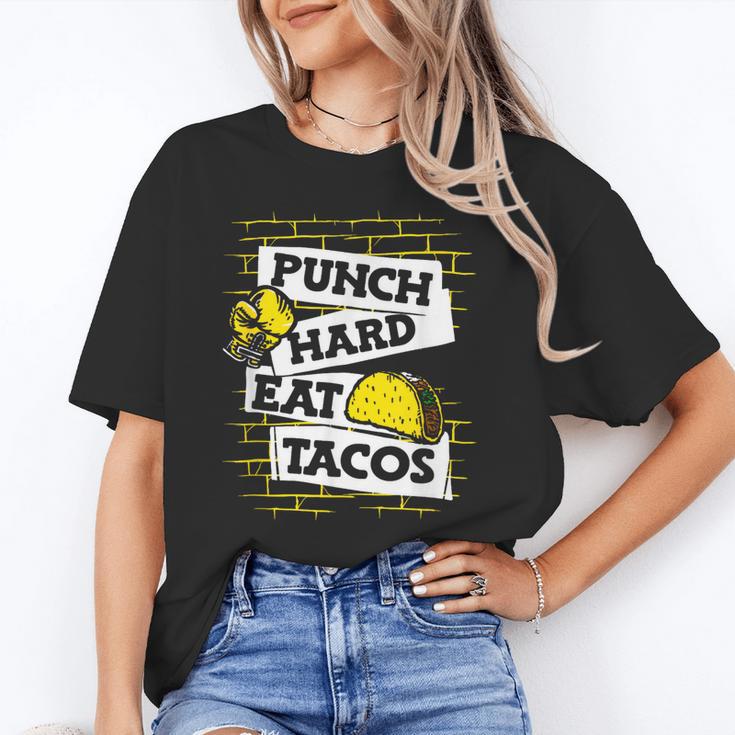 Punch Hard Eat Tacos Professional Boxer Muay Thai Boxing Unisex T-Shirt Punch Hard Eat Tacos Professional Boxer Muay Thai Boxing Unisex T-Shirt