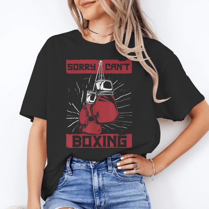 Sorry Can't Boxing Professional Boxer Muay Thai Boxing Unisex T-Shirt