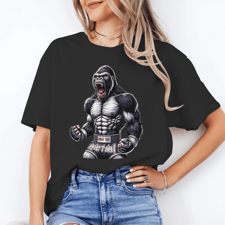 Strong Muay Thai Gorilla Thai Boxing And Fighting Unisex T-Shirt Strong Muay Thai Gorilla Thai Boxing And Fighting Unisex T-Shirt