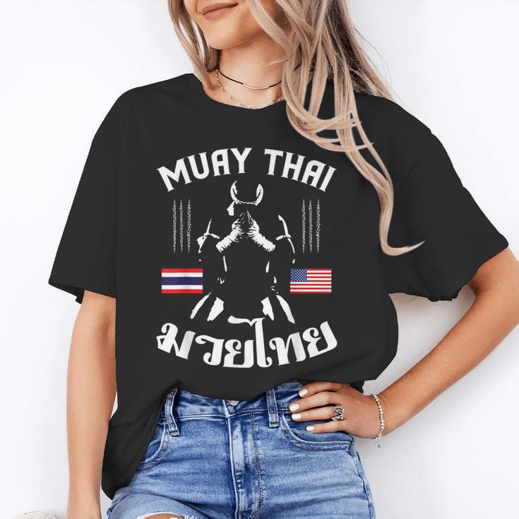 Thailand American Flag Muay Thai Thai Boxing Women Girls Kids Men T-Shirt Unisex T-Shirt Thailand American Flag Muay Thai Thai Boxing Women Girls Kids Men T-Shirt Unisex T-Shirt