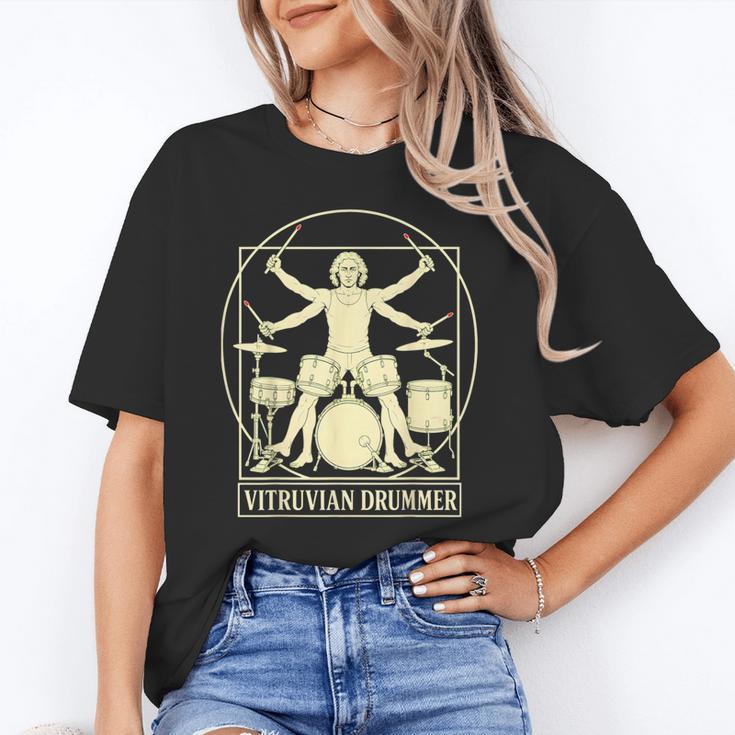 Vitruvian Drummer Drum Kit Music Lover Musician Men Unisex T-Shirt Vitruvian Drummer Drum Kit Music Lover Musician Men Unisex T-Shirt