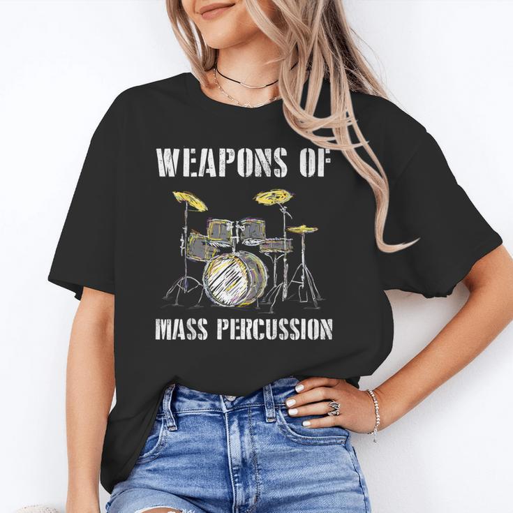 Weapons Of Mass Percussion Band Best Drummer Drum Kit Unisex T-Shirt Weapons Of Mass Percussion Band Best Drummer Drum Kit Unisex T-Shirt