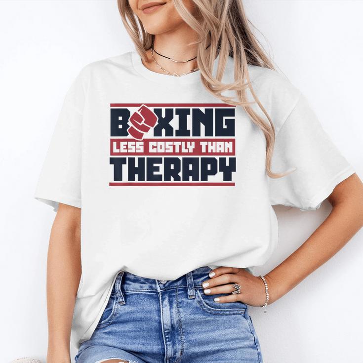 Boxing Less Costly Than Therapy Muay Thai Boxing Unisex T-Shirt