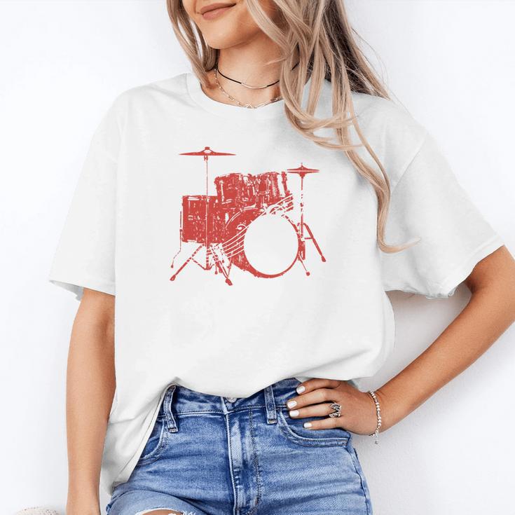 Drum Kit Drummer Band Musical Instrument Rock Music Unisex T-Shirt Drum Kit Drummer Band Musical Instrument Rock Music Unisex T-Shirt