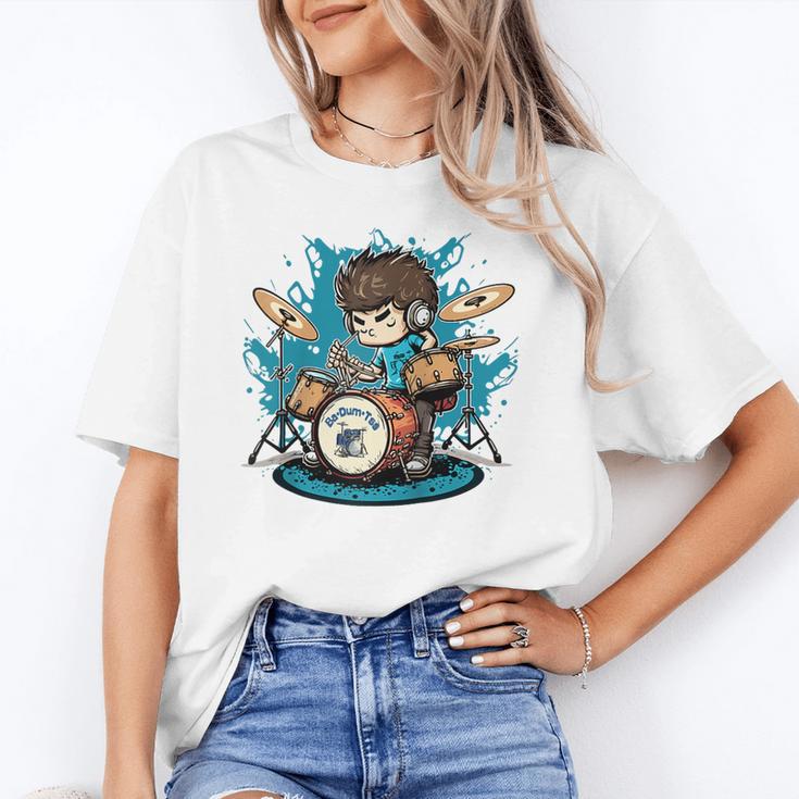 Drum Set Drumming Drummers Drum Kits Music Raglan Baseball Tee Unisex T-Shirt