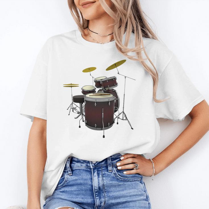Drummer Drum Kit Premium Tri-Blend Unisex T-Shirt