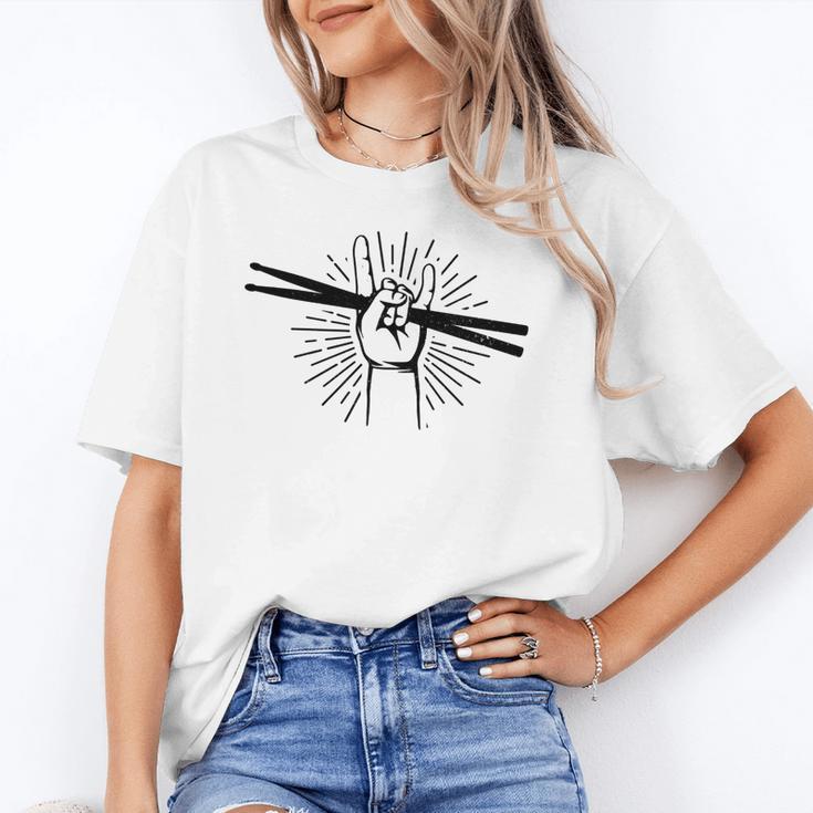Drummer Drum Kit Rock & Roll Music Drummer Unisex T-Shirt Drummer Drum Kit Rock & Roll Music Drummer Unisex T-Shirt