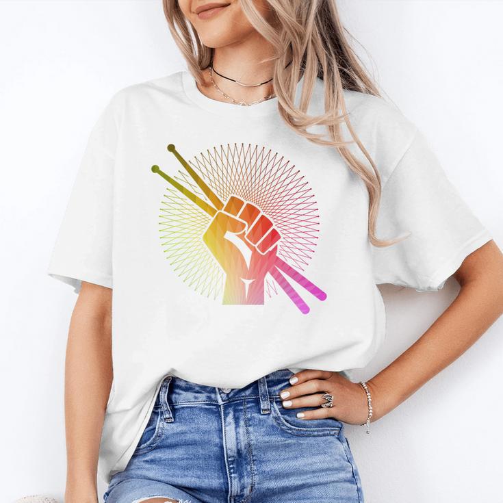 Drummer Drumsticks Fist Drum Kit Sweatshirt Unisex T-Shirt