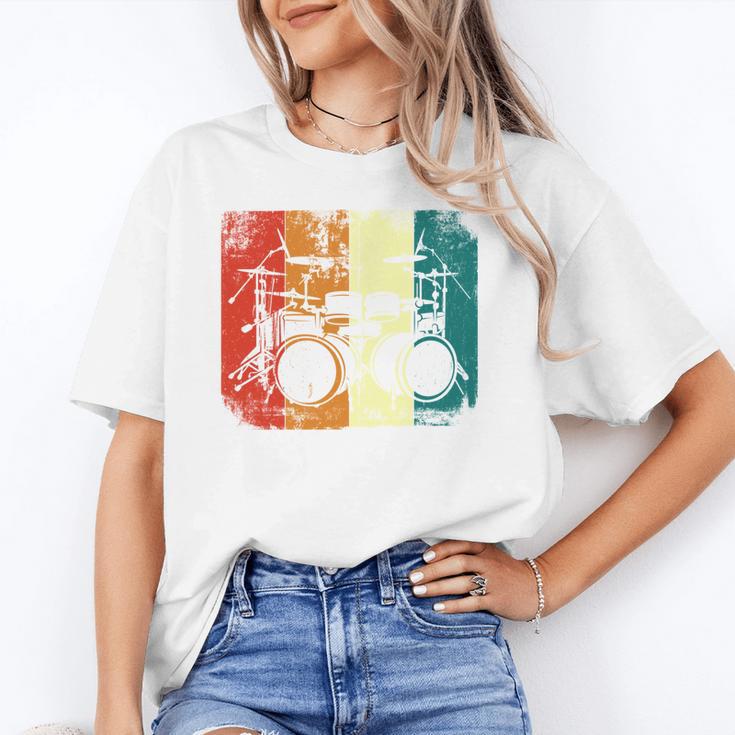 Drumset Cool Retro Vintage Drum Kit Drummer Music Percussion Unisex T-Shirt Drumset Cool Retro Vintage Drum Kit Drummer Music Percussion Unisex T-Shirt