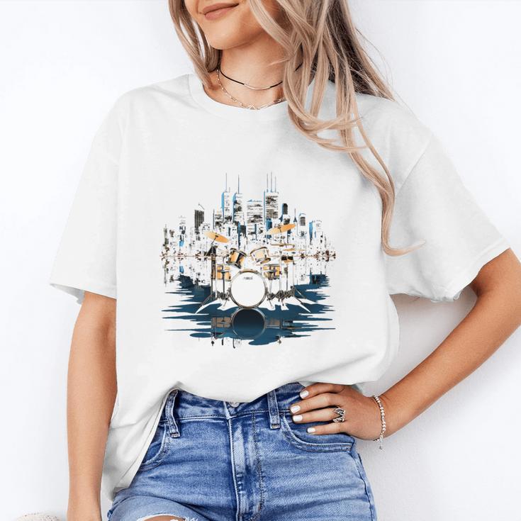 Drumset Drum Kit Music Drummer Drumming Unisex T-Shirt Drumset Drum Kit Music Drummer Drumming Unisex T-Shirt