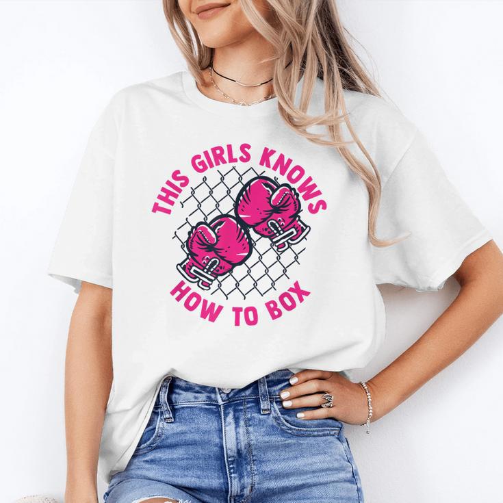 This Girl Knows How To Box Muay Thai Kickboxer Fan Boxing Unisex T-Shirt