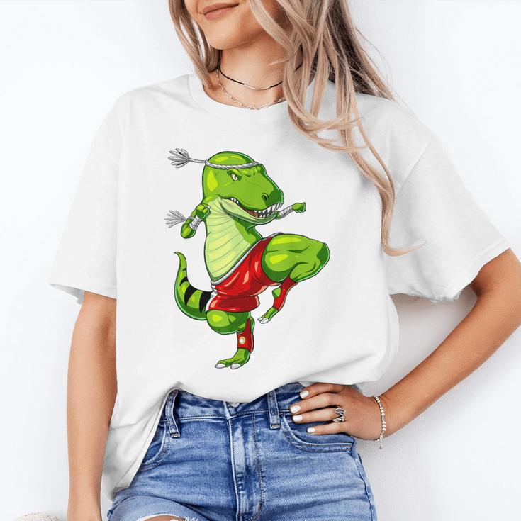 T-Rex Dinosaur Muay Thai Boxing Karate Martial Arts Kung Fu Unisex T-Shirt