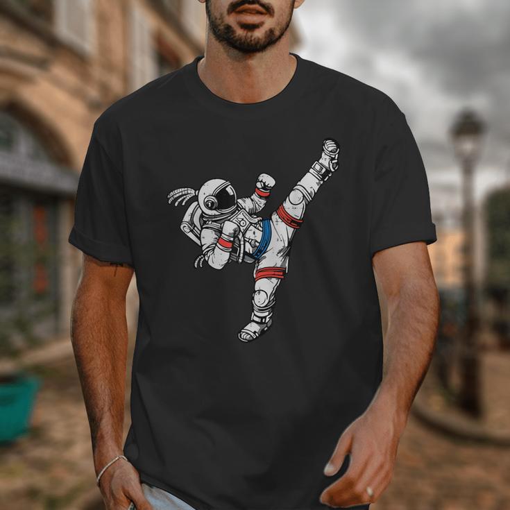 Astronaut Muay Thai Fighter Space Martial Arts Men Women Kid Unisex T-Shirt