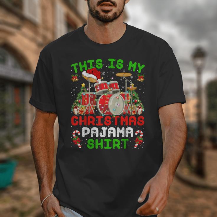This Is My Christmas Pajama Shirt Drum Kit Christmas Unisex T-Shirt This Is My Christmas Pajama Shirt Drum Kit Christmas Unisex T-Shirt