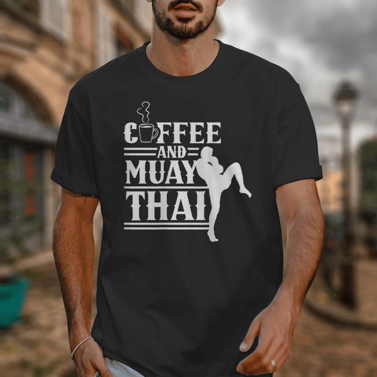 Coffee And Muay Thai Martial Arts Boxing Hobby Fighter Unisex T-Shirt