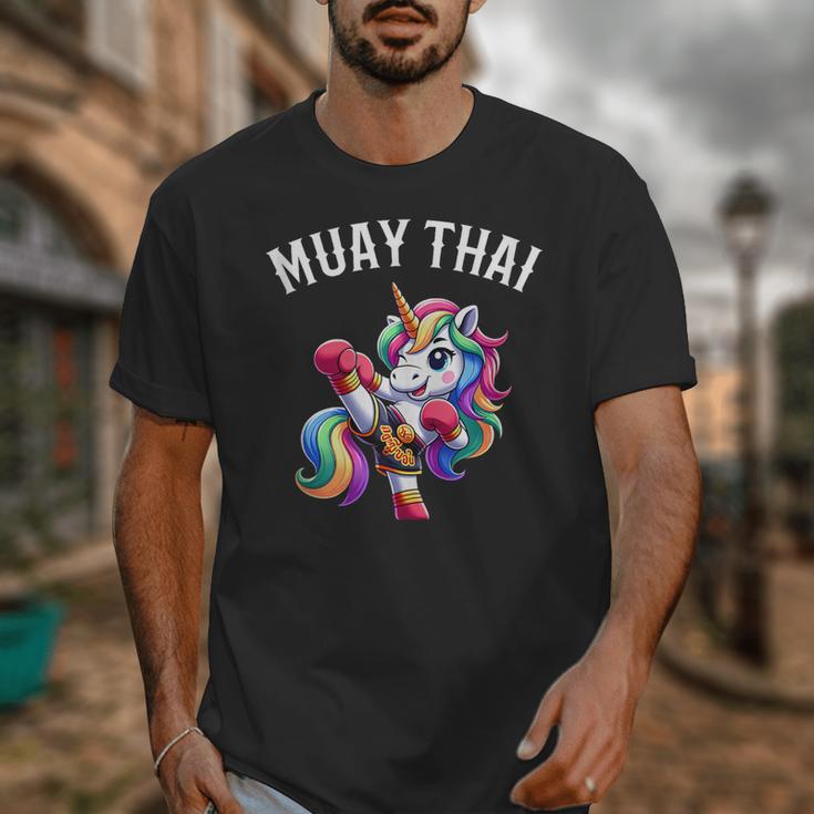 Cute Muay Thai Unicorn Unisex T-Shirt