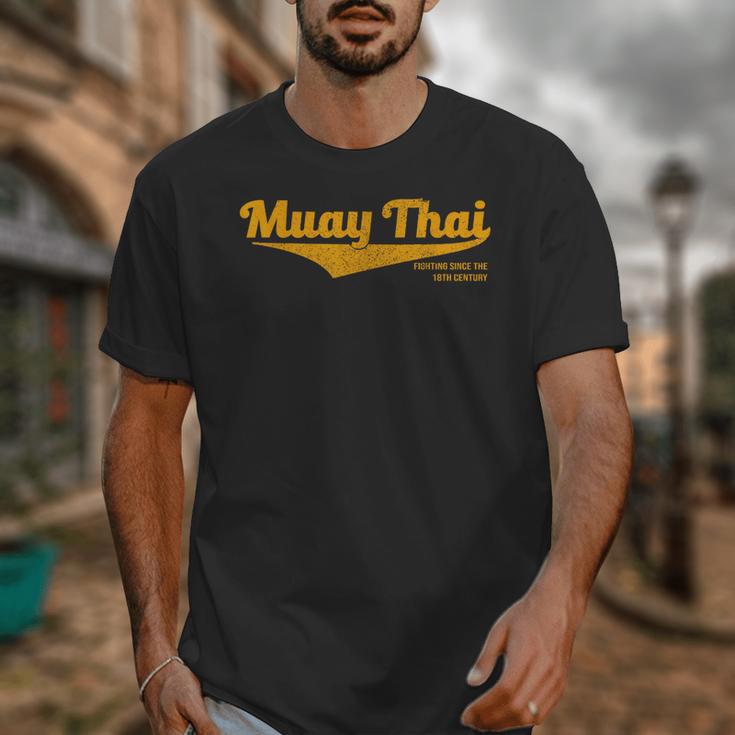 Distressed Muay Thai Kickboxing MMA BJJ Thailand T-Shirt Unisex T-Shirt