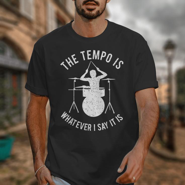 Drum Kit Graphic For a Drummer With Percussion Instruments Unisex T-Shirt Drum Kit Graphic For a Drummer With Percussion Instruments Unisex T-Shirt