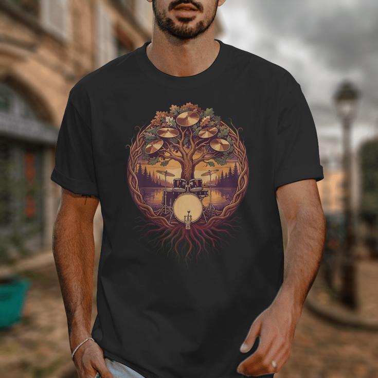 Drummer Drum Kit Musician Percussion Player Unisex T-Shirt Drummer Drum Kit Musician Percussion Player Unisex T-Shirt