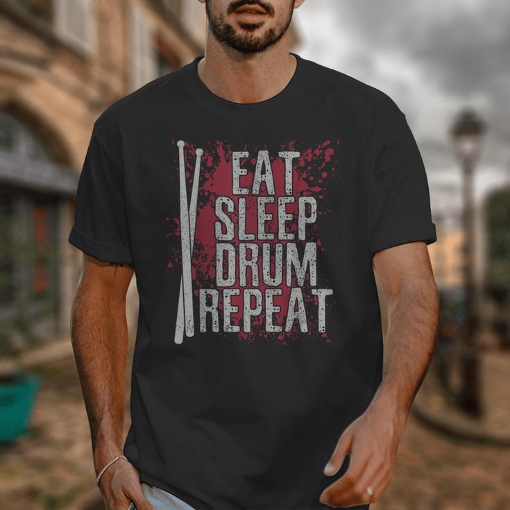 Drummer Eat Sleep Drum Repeat Drum Kit Musician Unisex T-Shirt Drummer Eat Sleep Drum Repeat Drum Kit Musician Unisex T-Shirt