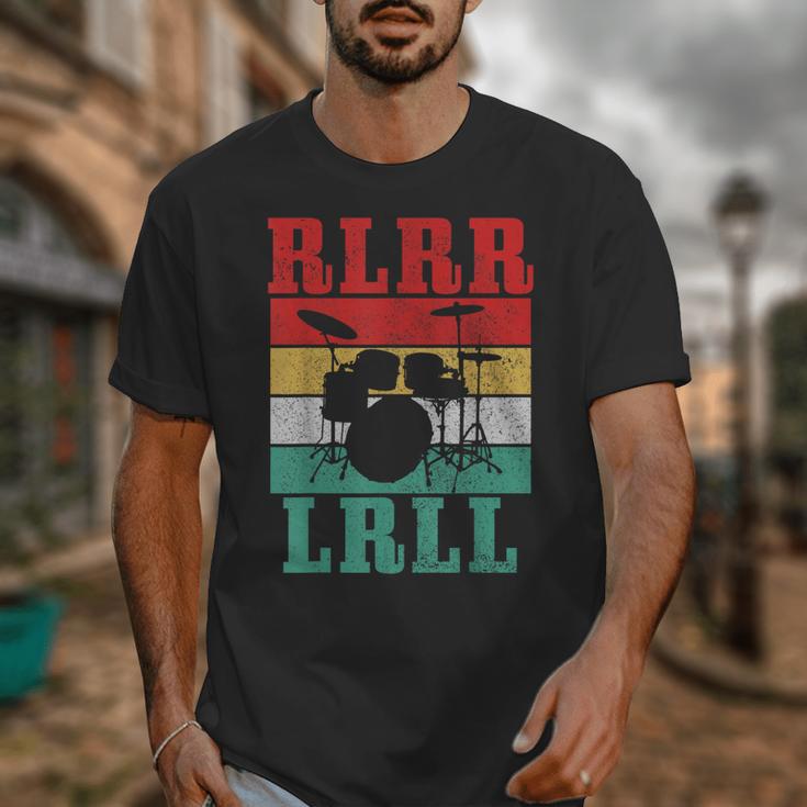 Drummer RLRR LRLL Vintage Drum Kit Unisex T-Shirt Drummer RLRR LRLL Vintage Drum Kit Unisex T-Shirt