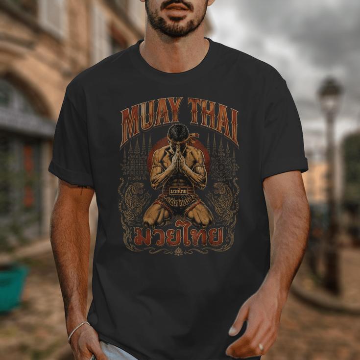 Faded Muay Thai Fighter Nak Muay Thailand Boxing Unisex T-Shirt Faded Muay Thai Fighter Nak Muay Thailand Boxing Unisex T-Shirt
