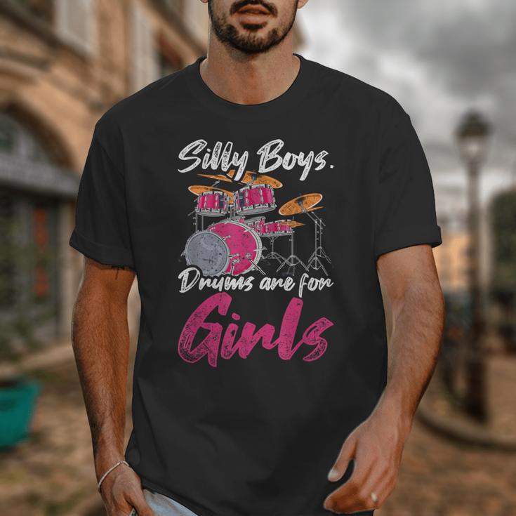 Girls Boys Kids Drummer Drum Kit Unisex T-Shirt Girls Boys Kids Drummer Drum Kit Unisex T-Shirt
