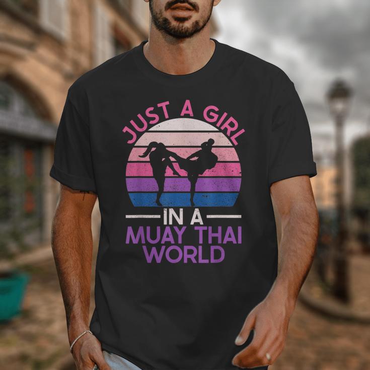 Just A Girl In A Muay Thai World Muay Thai Boxing Unisex T-Shirt Just A Girl In A Muay Thai World Muay Thai Boxing Unisex T-Shirt