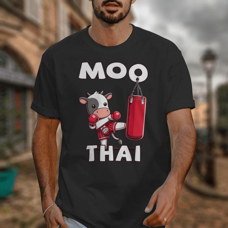 Moo Thai Muay Thai Thai Boxing For Kids Muay Thai Cow Unisex T-Shirt Moo Thai Muay Thai Thai Boxing For Kids Muay Thai Cow Unisex T-Shirt
