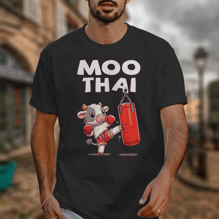 Moo Thai Muay Thai Cow Thai Boxing For Kids Muay Thai Unisex T-Shirt