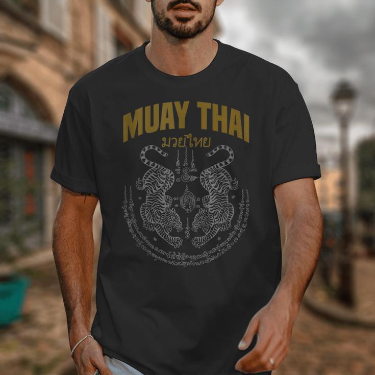 Muay Thai Art Twin Tigers Muay Thai Fighter MMA Martial Arts Unisex T-Shirt