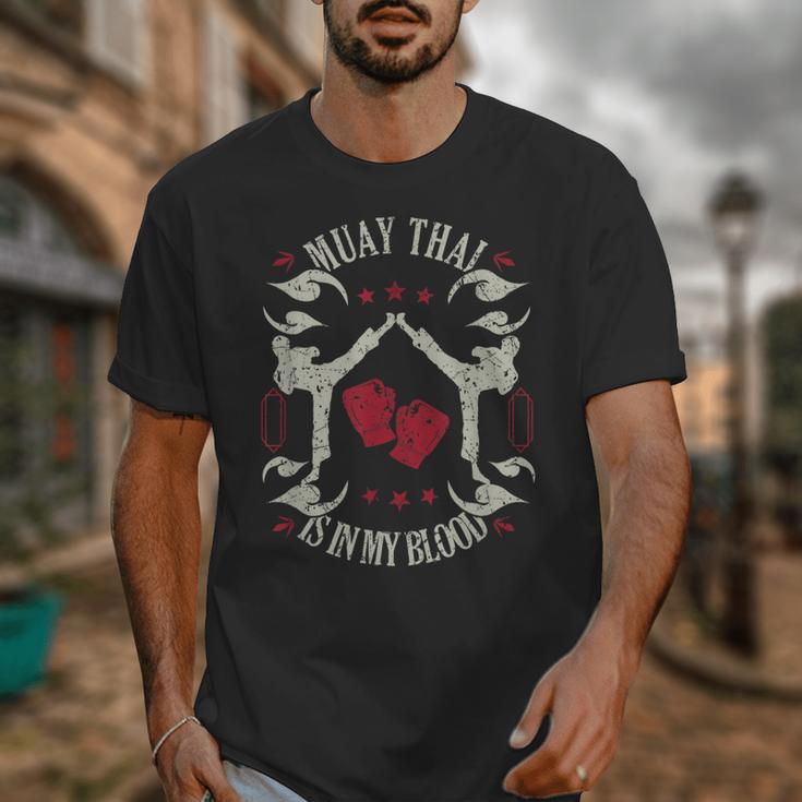 Muay Thai Is In My Blood Traditional Fighters Thai Boxing Unisex T-Shirt Muay Thai Is In My Blood Traditional Fighters Thai Boxing Unisex T-Shirt