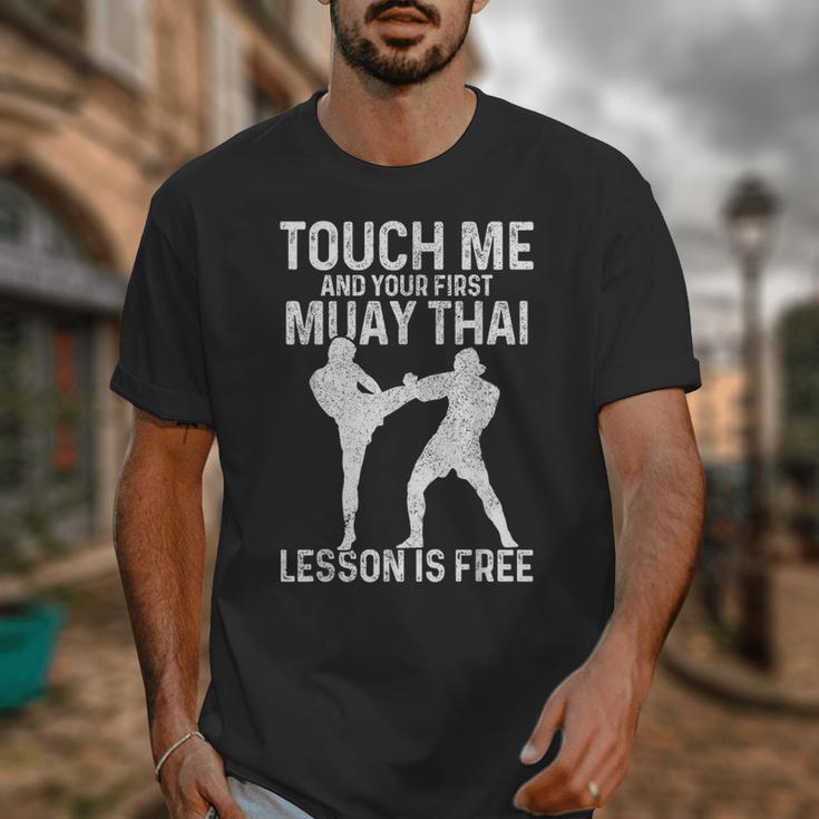 Muay Thai Boxing Kickboxing Your First Lesson Is Free Unisex T-Shirt Muay Thai Boxing Kickboxing Your First Lesson Is Free Unisex T-Shirt