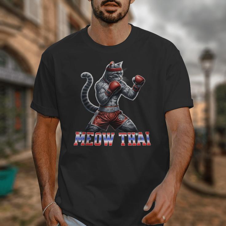Muay Thai Cat Meow Thai Boxing Unisex T-Shirt