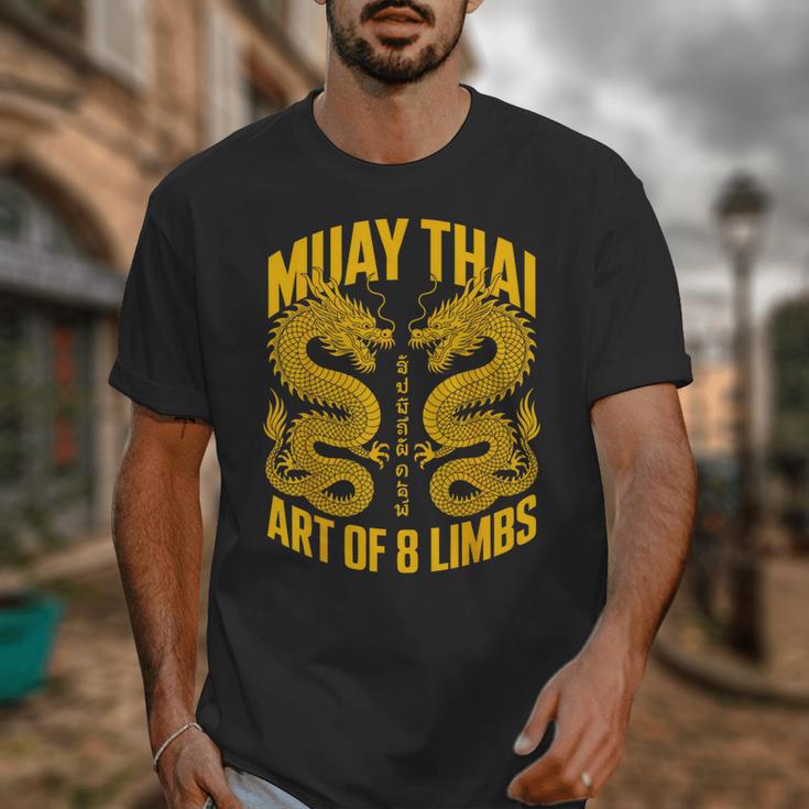 Muay Thai Dragons Thai Boxing Fighter Unisex T-Shirt