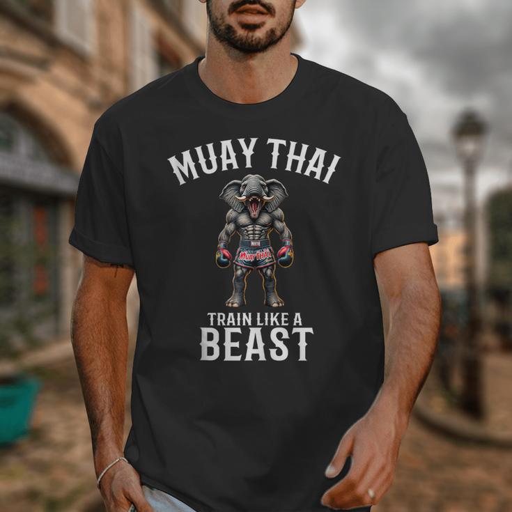 Muay Thai Elephant Kickboxing And Elephant Thai Unisex T-Shirt