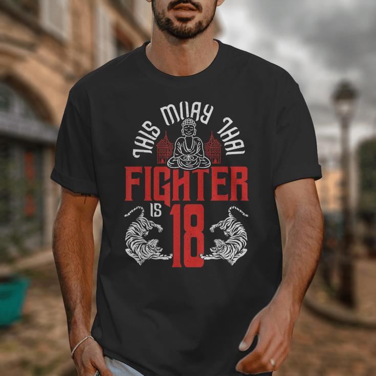 Muay Thai Fighter Is 18 Thai Boxing Muay Thai 18th Birthday Unisex T-Shirt