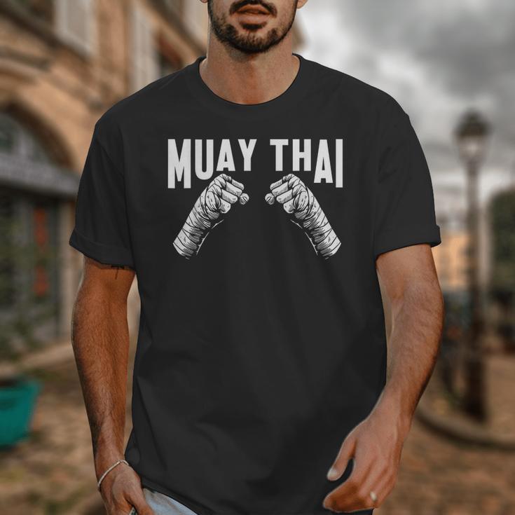 Muay Thai Fighter Fists MMA Club Martial Arts Fighting Coach Unisex T-Shirt