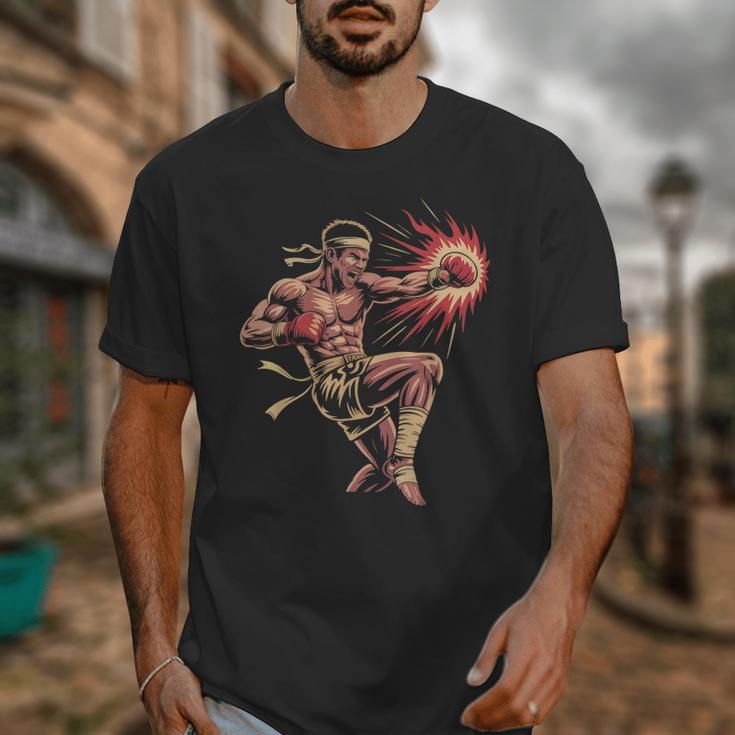 Muay Thai Fighter Southpaw Stance Minimal Silhouette Clean Unisex T-Shirt Muay Thai Fighter Southpaw Stance Minimal Silhouette Clean Unisex T-Shirt
