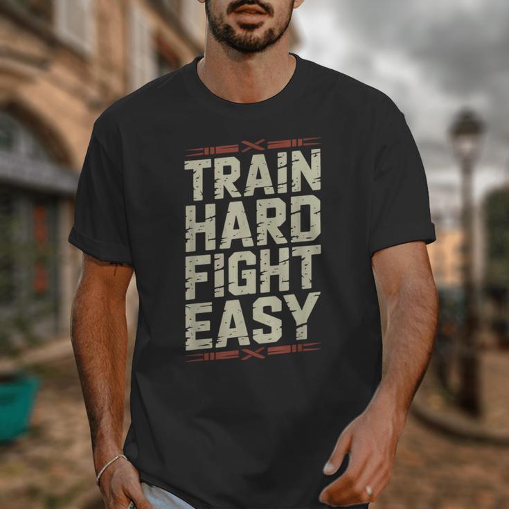 Muay Thai Fighter Train Hard Fight Easy Training Motivation Unisex T-Shirt Muay Thai Fighter Train Hard Fight Easy Training Motivation Unisex T-Shirt