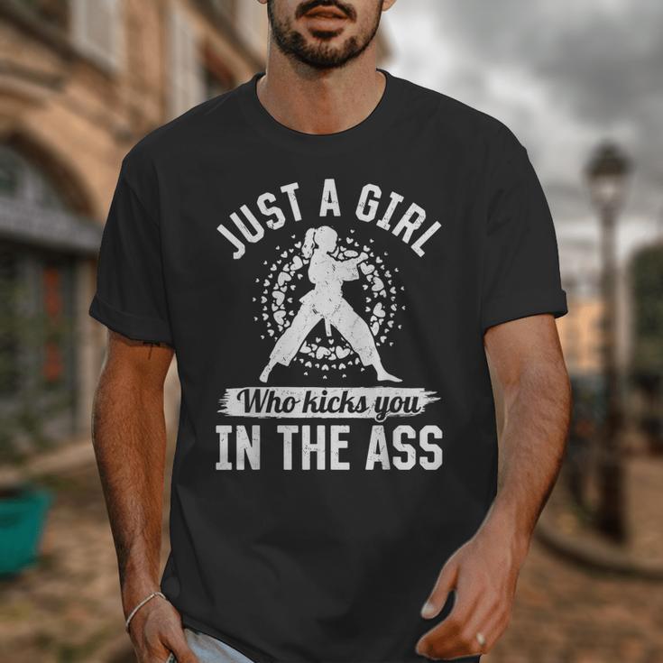 Muay Thai Girls Just a Girl Who Kicks You In The Ass Unisex T-Shirt