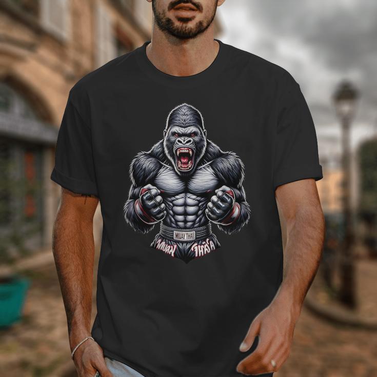 Muay Thai Gorilla Thai Boxing And Fighting Unisex T-Shirt Muay Thai Gorilla Thai Boxing And Fighting Unisex T-Shirt