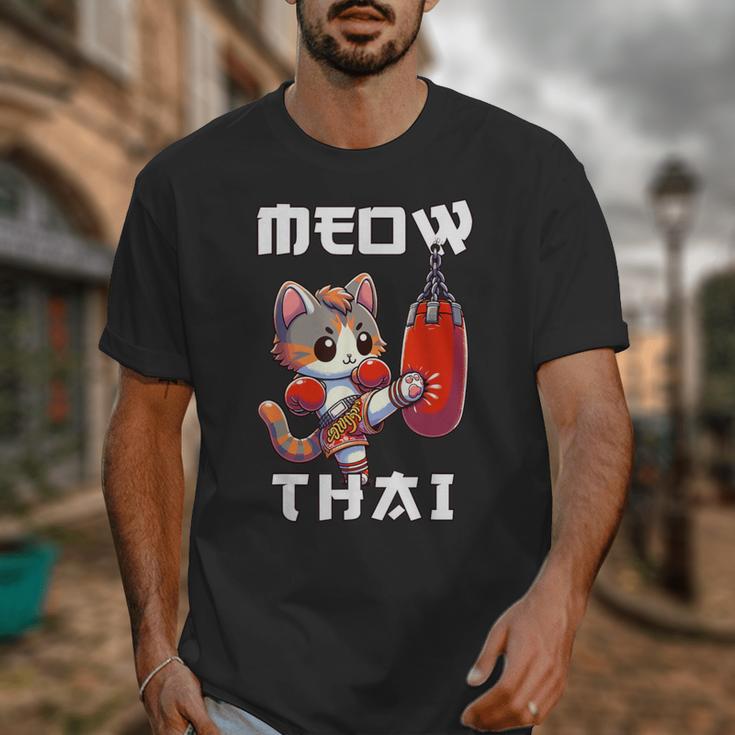 Muay Thai Meow Thai & Thai Boxing Muay Thai Cat Unisex T-Shirt