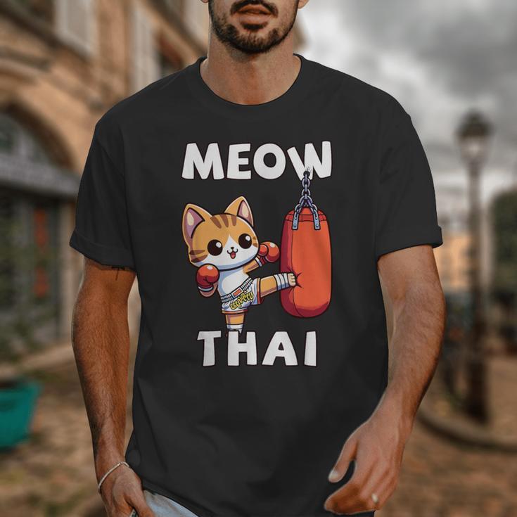 Muay Thai Meow Thai Thai Boxing For Boys Muay Thai Cat Unisex T-Shirt Muay Thai Meow Thai Thai Boxing For Boys Muay Thai Cat Unisex T-Shirt