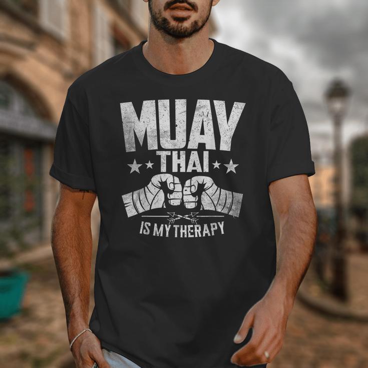 Muay Thai Is My Therapy Muay Thai Lovers Muay Thai Unisex T-Shirt
