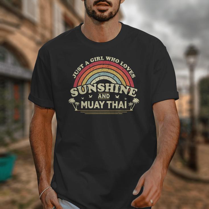 Muay Thai Shirt A Girl Who Loves Sunshine And Muay Thai Unisex T-Shirt
