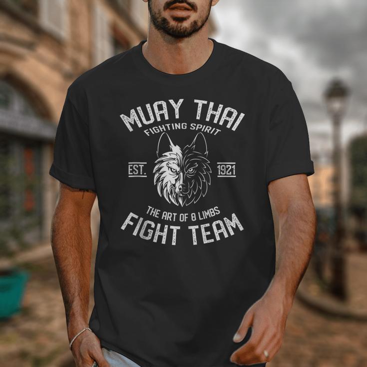 Muay Thai Wolf Fight Team Nak Muay Kickboxing Unisex T-Shirt Muay Thai Wolf Fight Team Nak Muay Kickboxing Unisex T-Shirt