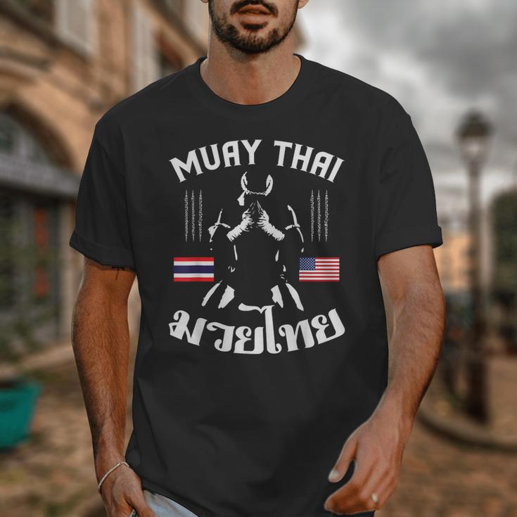 Thailand American Flag Muay Thai Thai Boxing Women Girls Kids Men T-Shirt Unisex T-Shirt Thailand American Flag Muay Thai Thai Boxing Women Girls Kids Men T-Shirt Unisex T-Shirt